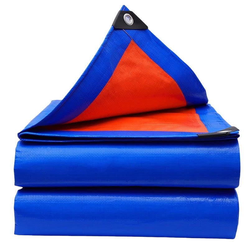 永满铁运 篷布 PE蓝桔篷布 4*8m 张图片