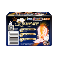 苏菲Sofy 超熟睡柔棉感超长夜用卫生巾420mm 6片 加大尾扇量多防渗漏安睡姨妈巾