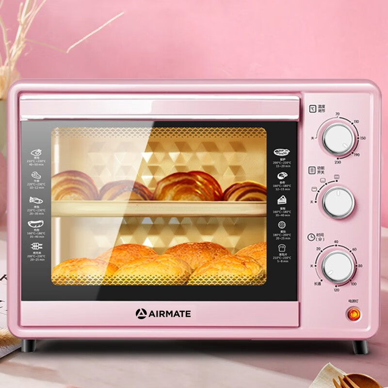 艾美特(AIRMATE)EOE3001-A01 电烤箱 12L小巧容量 旋钮操作高清大图