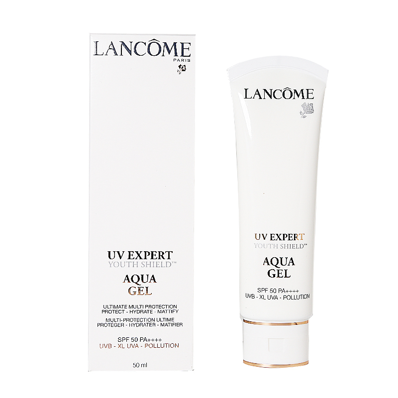 兰蔻(LANCOME)防晒霜小白管(清爽款)50ml 柔皙遮瑕水漾轻透uv隔离露 SPF50