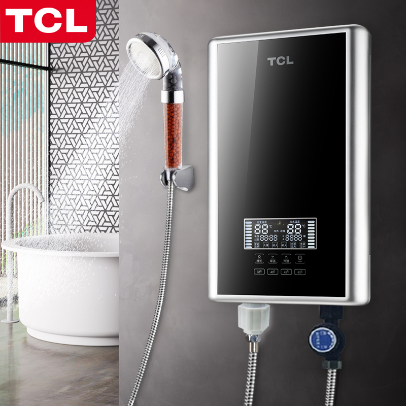TCL TDR-851TM即热式热水器电家用快速壁挂式变频恒温洗澡机速热淋浴快热式 黑色