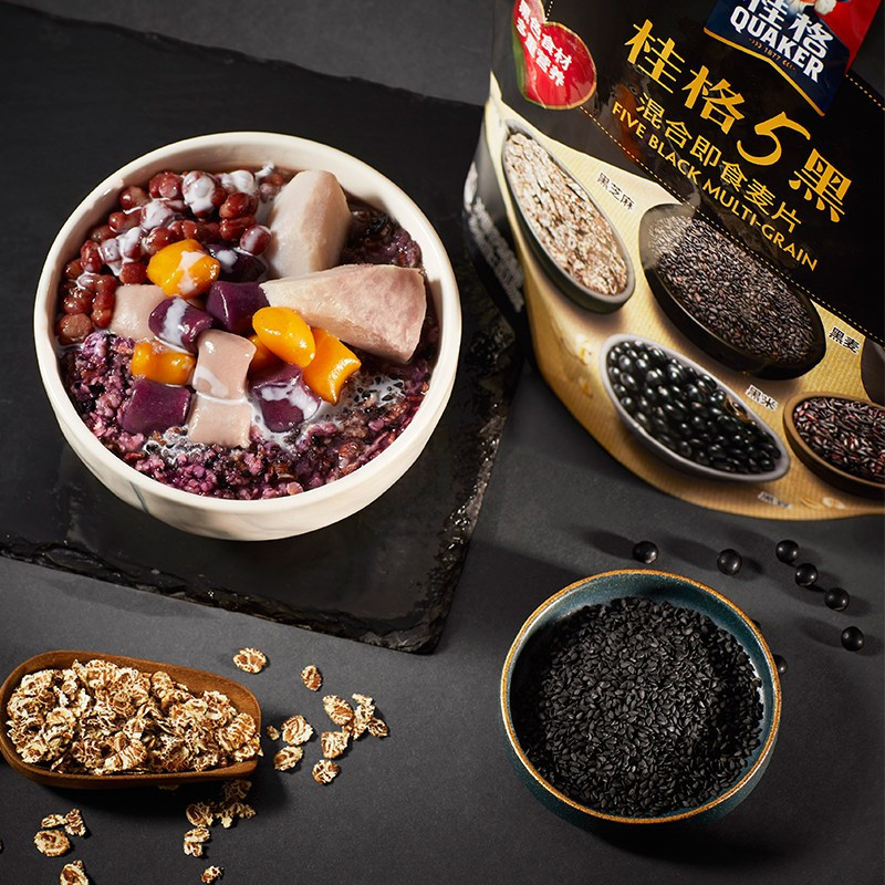 桂格5系麦片5黑5红混合即食518/480克懒人早餐