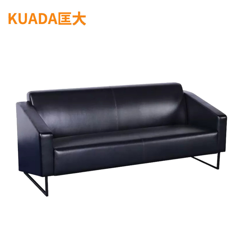 匡大 酒店沙发办公沙发 皮艺沙发 办公室接待沙发 西皮 三人位 KDT284高清大图