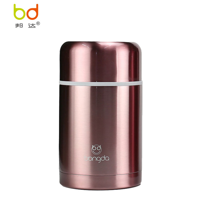 邦达(无火焖粥)真空手提焖烧壶 304不锈钢 真空800ml 焖烧壶 便当盒
