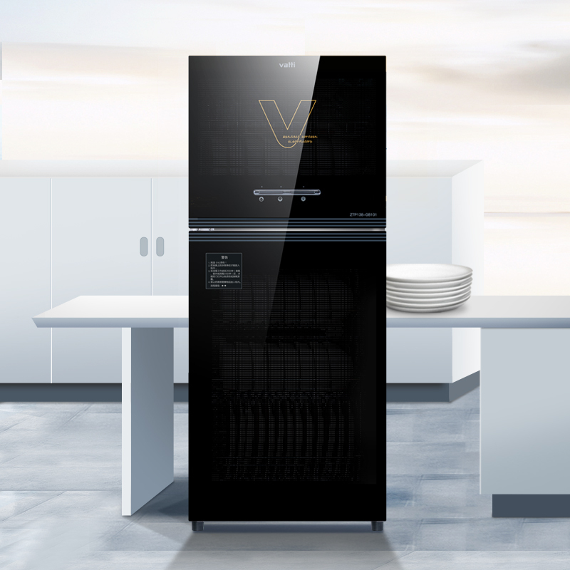 vatti华帝立式消毒柜家用小型二星级商用碗筷消毒100升五层架视频