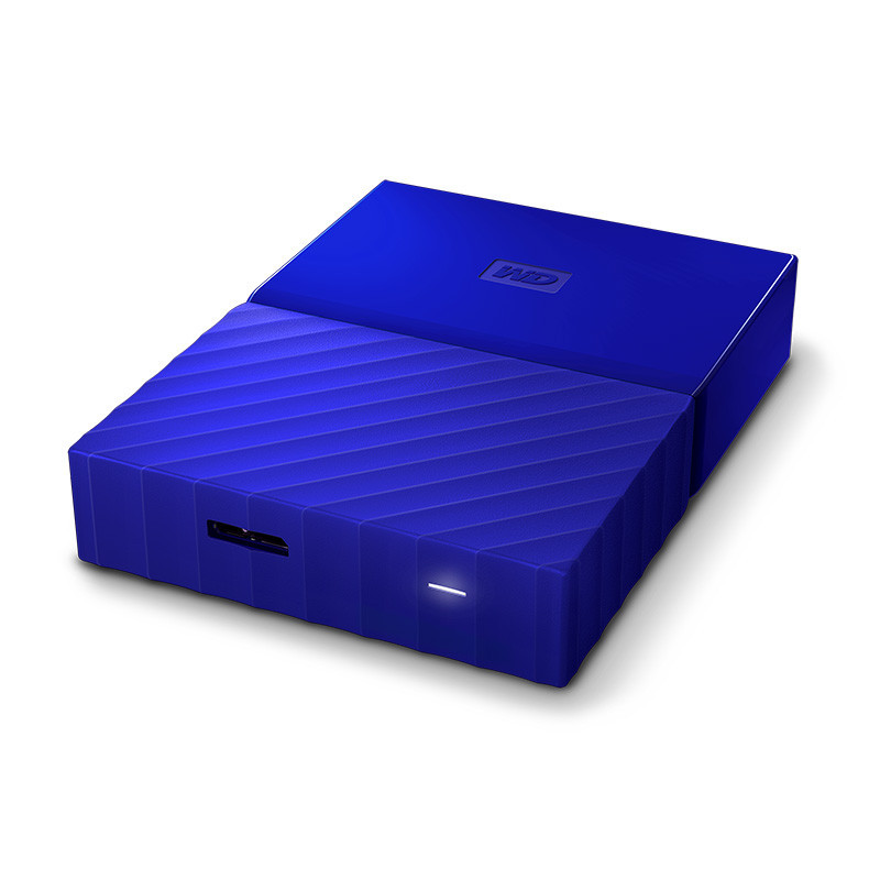 西部数据(WD)My Passport 2TB 2.5英寸 贵族蓝 移动硬盘 WDBS4B0020BBL-CESN