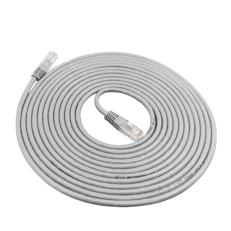 XPWY河北鑫鹏 六类非屏蔽成品网线跳线 八芯双绞连接线 5米 灰色 按条销售高清大图