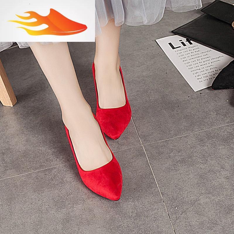 fish basket大码女鞋职业高跟鞋41 42码尖头浅口脚宽胖高跟鞋中跟3