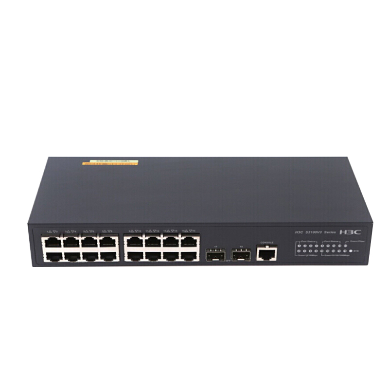 华三(H3C) LS-3100V3-18TP-SI 16口千百兆组合管理交换机高清大图