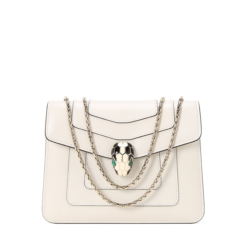 bvlgari宝格丽 serpenti forever 链条包单肩包 经典蛇头光面皮283167