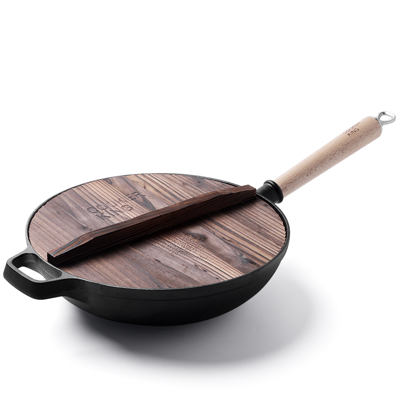 炊大皇(COOKER KING) 炒锅 C30ATQ1 铁器世家一号(单柄炒锅) 铸铁锅具炒菜锅电磁炉燃气通用30cm