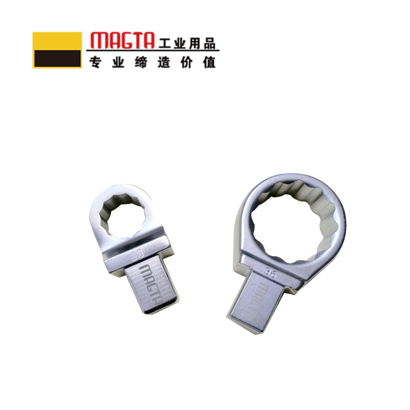 玛吉塔工(MRO MAGTA)方头梅花插件 扭力扳手 扭矩扳手 力矩扳手 T28660 30mm 27x36mm高清大图