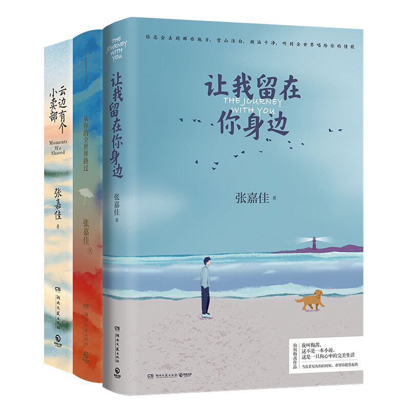 [正版]附+护照册+笔记本张嘉佳作品三册 张嘉佳的书 从你的全世界路过+让我留在你身边+云边有个小卖部 青春文学小说