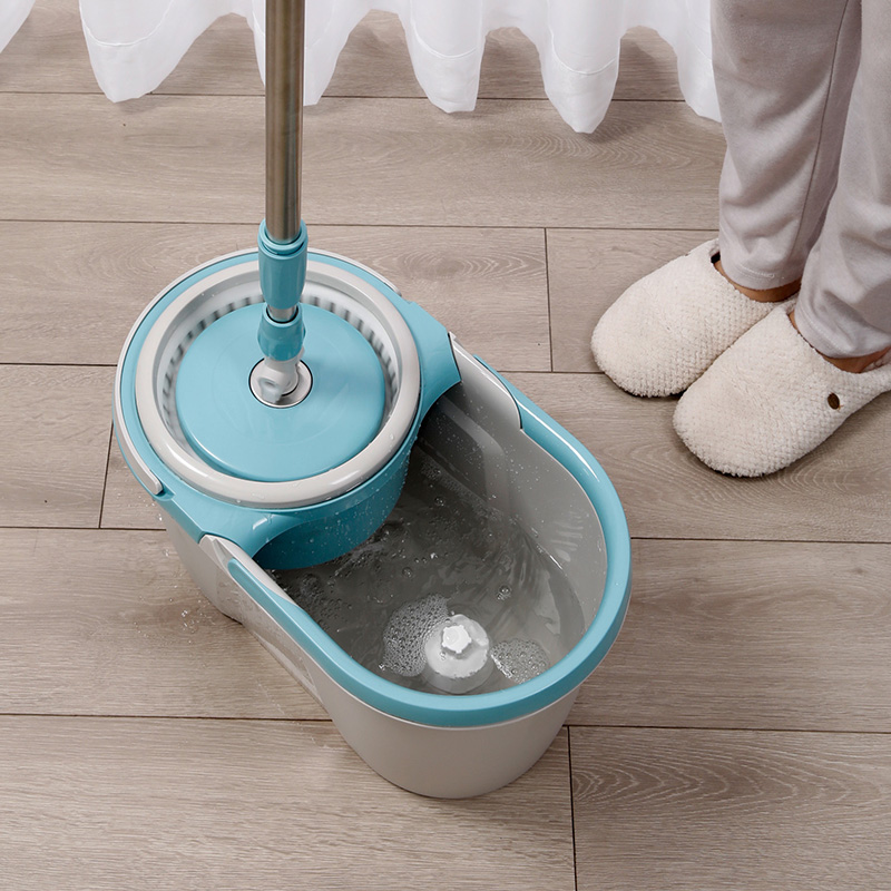 美丽雅不锈钢旋转拖把超细纤维拖把头国产高效清洁旋转设计高清大图