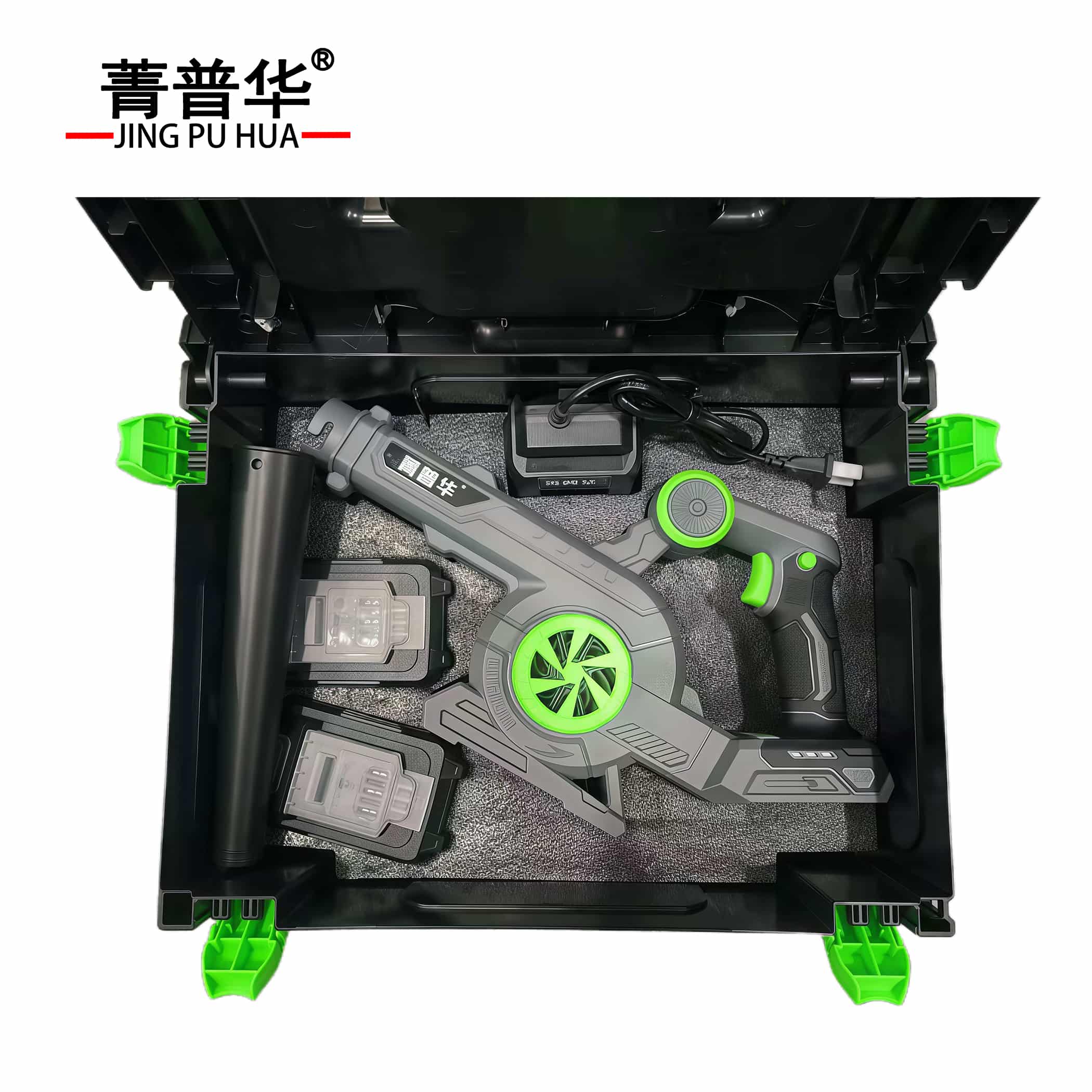 菁普华 锂电充电式吹风机 EX390 套高清大图