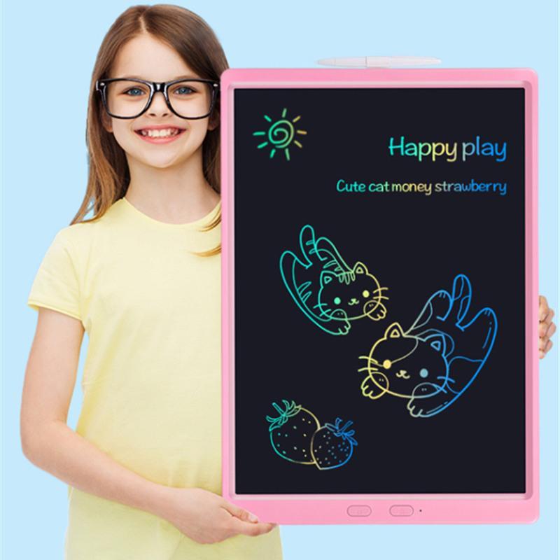 大屏彩色儿童液晶可充电写字板电子画板黑板学习用品儿童玩具>800_800