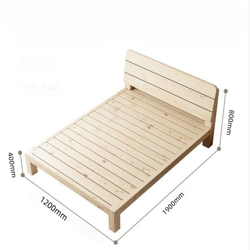 伊洛源实木床1200*1900*800mm张高清大图