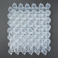 石膏彩绘空盒子分装丙烯颜料盒6连体颜料条3ml5毫升调色盘 3ml六连体空壳 20条六连体空壳 收藏:送2条