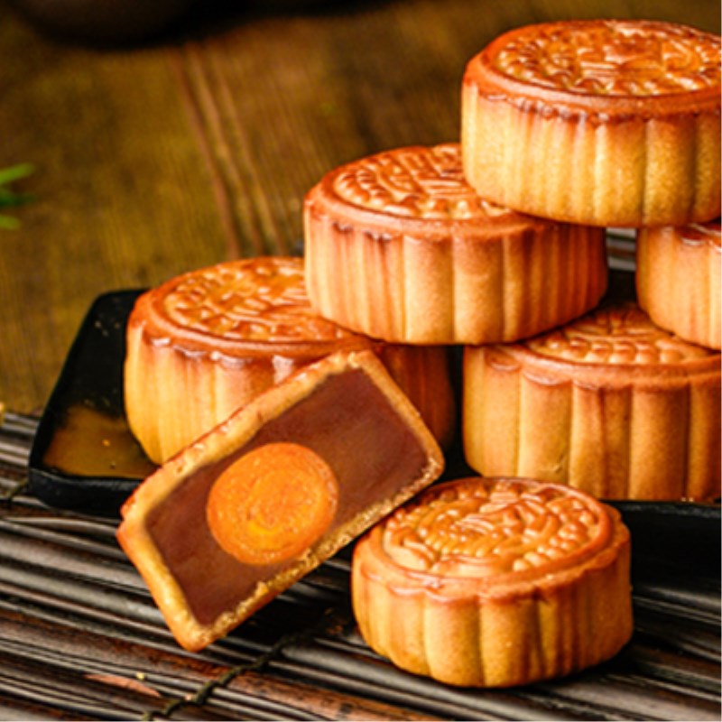 华美月饼券 蛋黄橘皮月-月饼礼盒128型兑换券