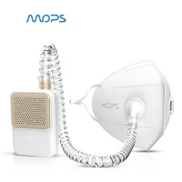 MOPS 忻风2代随身空气净化器 智能防雾霾防尘电动口罩 PM2.5运动口罩男女 香槟金
