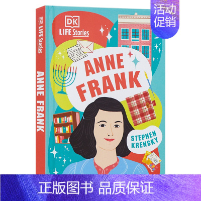 [正版]DK出品 安妮 弗兰克 英文原版 DK Life Stories Nelson Anne Frank 精装全彩插