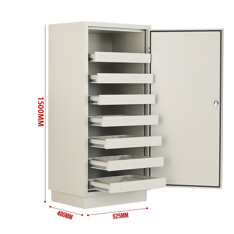 合祥源 防磁柜大七抽 含电子密码锁 525*480*1500mm QX-WJG84 组高清大图