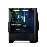 宁美国度台式电脑主机i7 9700F/RX580游戏主机16G大内存全套高配吃鸡游戏台式机水冷diyDIY组装机电脑