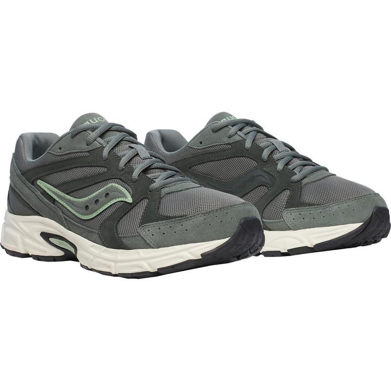 索康尼(SAUCONY)男士板鞋休闲鞋潮流网面减震运动鞋橄榄绿
