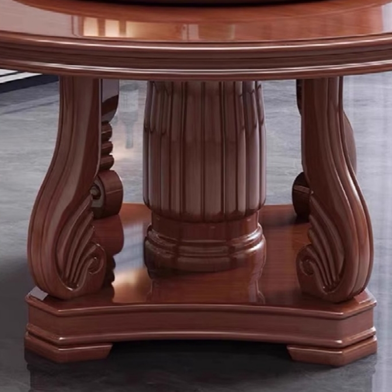 伟樽实木餐桌140*140*74cm张高清大图