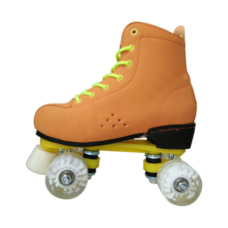 成人双排溜冰鞋四轮旱冰鞋成年男女轮滑鞋双排轮儿童闪光轮特价e3