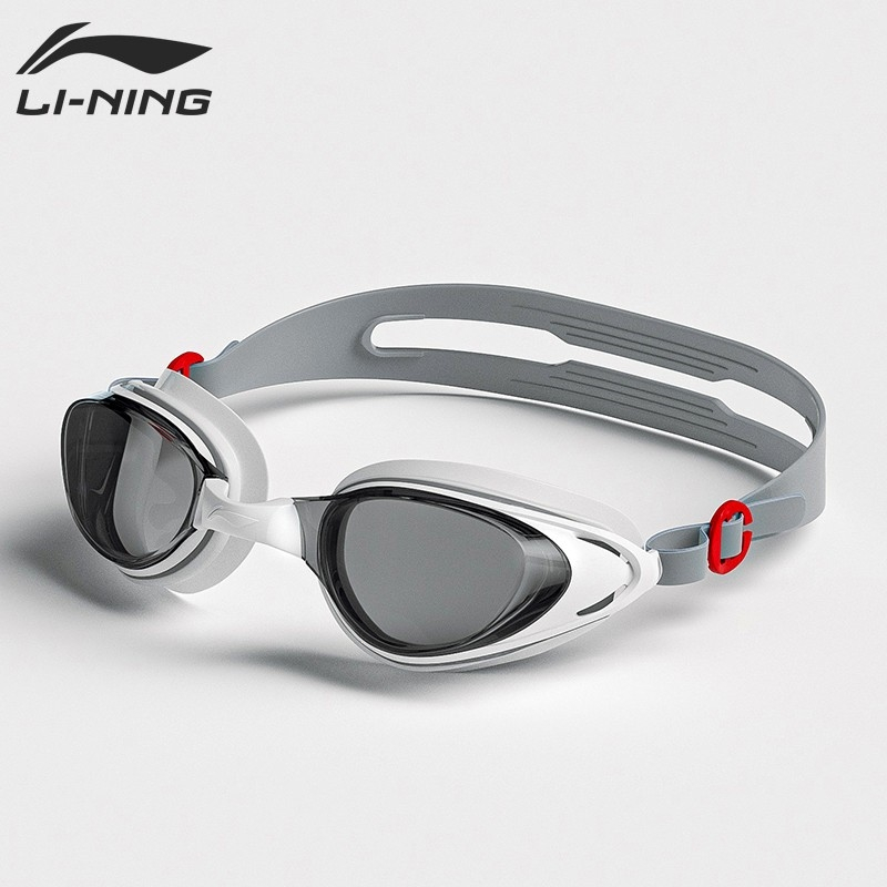 李宁lining泳镜高清近视女游泳眼镜男士泳帽套装专业潜水游泳镜