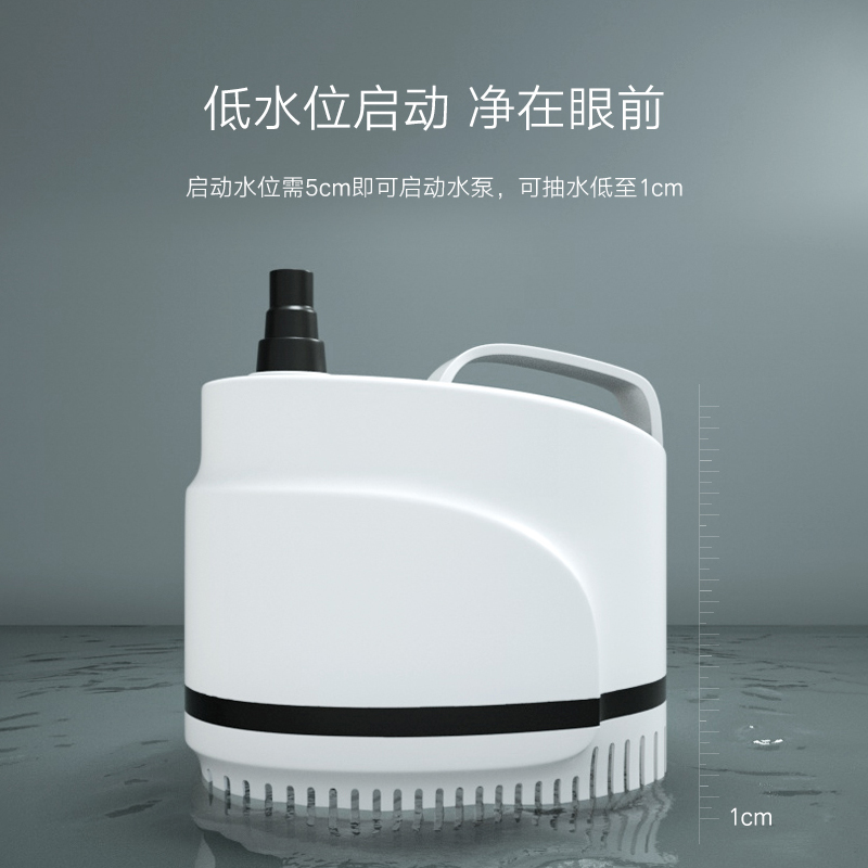 鱼缸水泵底吸潜水泵小型高扬程水族箱抽水循环过滤器换水泵高清大图