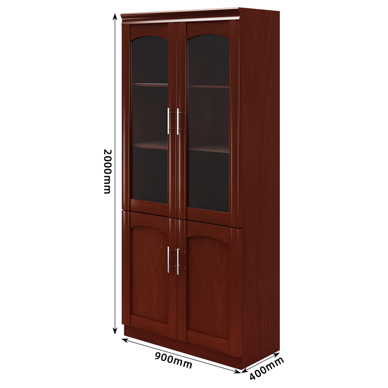 臻远ZY-YGB-06 文件柜油漆贴木皮资料柜书柜高清大图