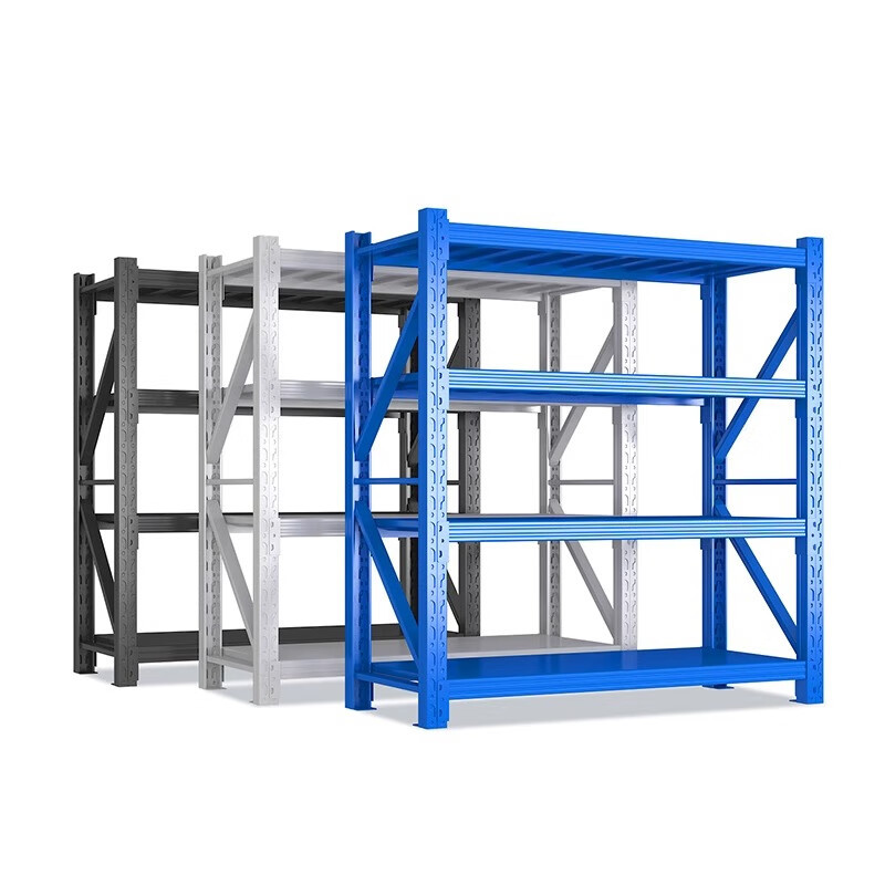 仓储货架置物架展示架仓库储物架500KG/层蓝色主架2000*2000*600