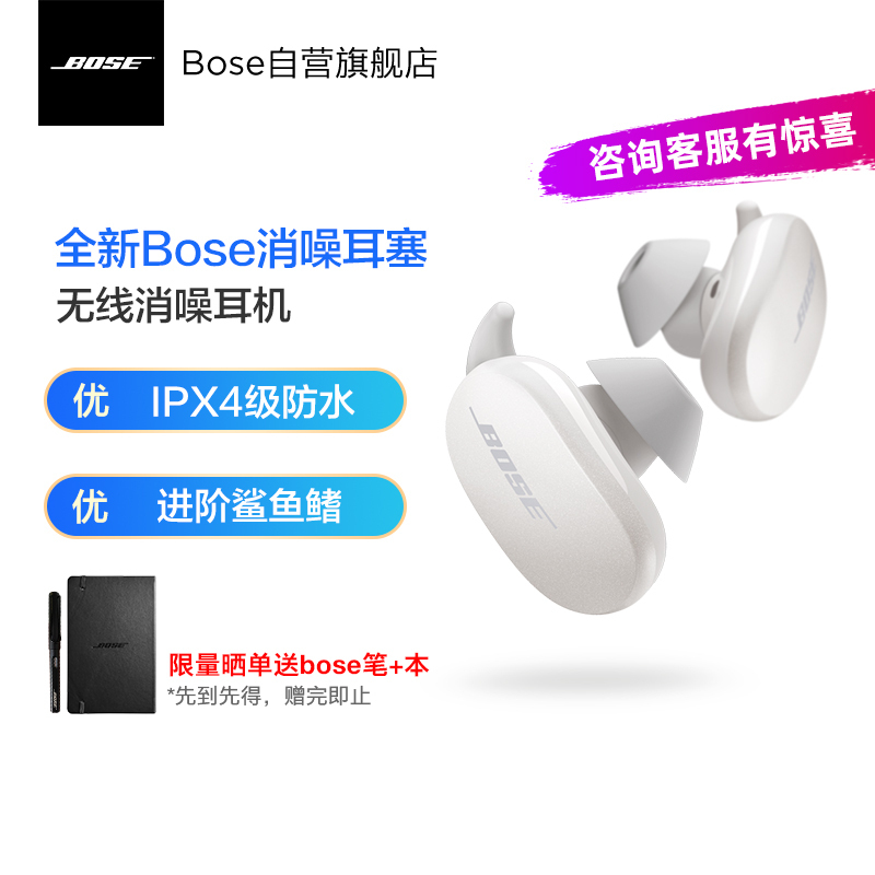 Bose真无线蓝牙降噪耳机 主动降噪 真无线运动耳机 岩白