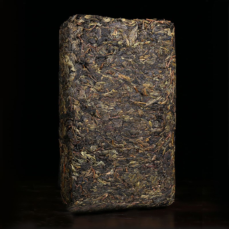 白沙溪茶叶安化黑茶金花茯茶砖茶紫印荒山料礼盒装1kg送礼袋