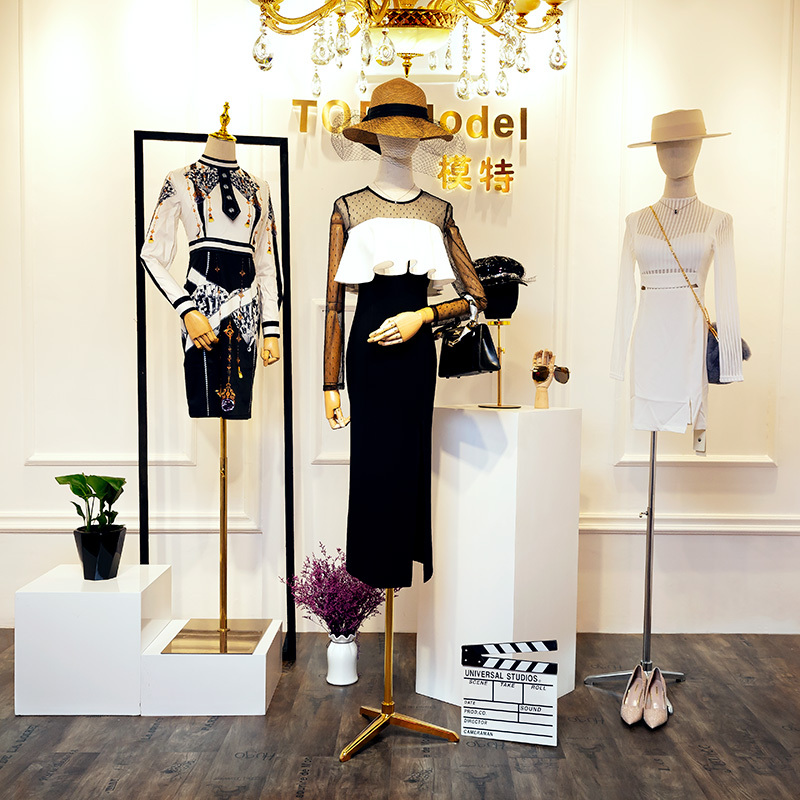 艺可恩高端女模特半身人台服装店女装橱窗假人婚纱模型