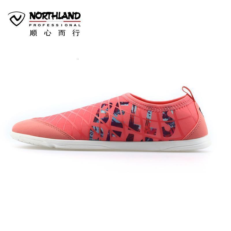 诺诗兰(NORTHLAND)户外休闲鞋户外春夏女式运动休闲弹力格子透气舒适透气低帮皮肤鞋FT062273