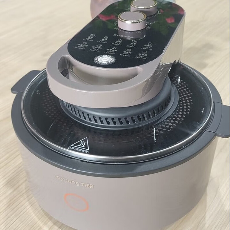 九阳 不用翻面空气炸锅可视电炸锅5.5L大容量带阻尼 KL55-V726高清大图