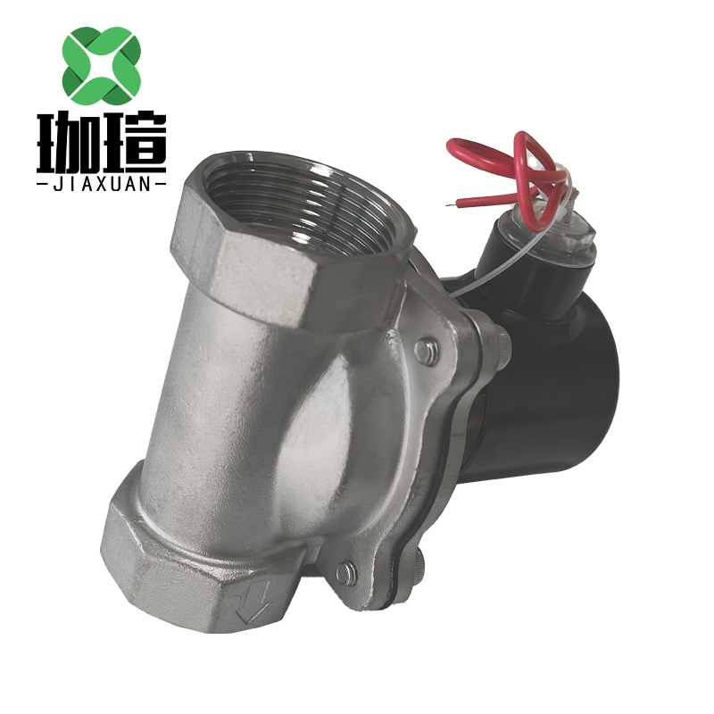 珈瑄 不锈钢电磁阀 电磁水阀常闭气阀开关水管电子阀电动阀 DN40 个高清大图