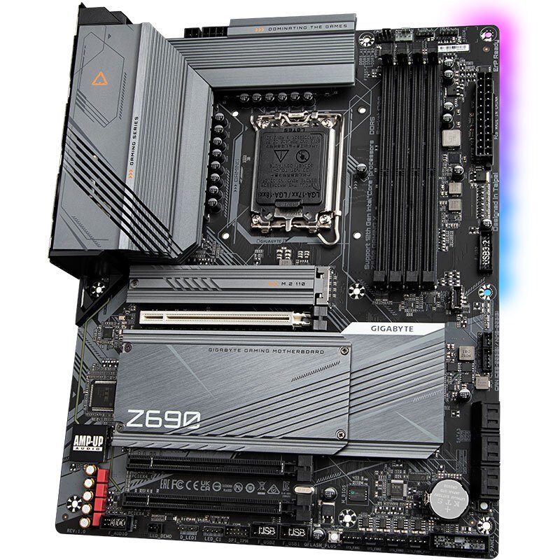 技嘉 魔鹰 Z690 GAMING X主板 支持 DDR5内存/CPU 12900K/12700K