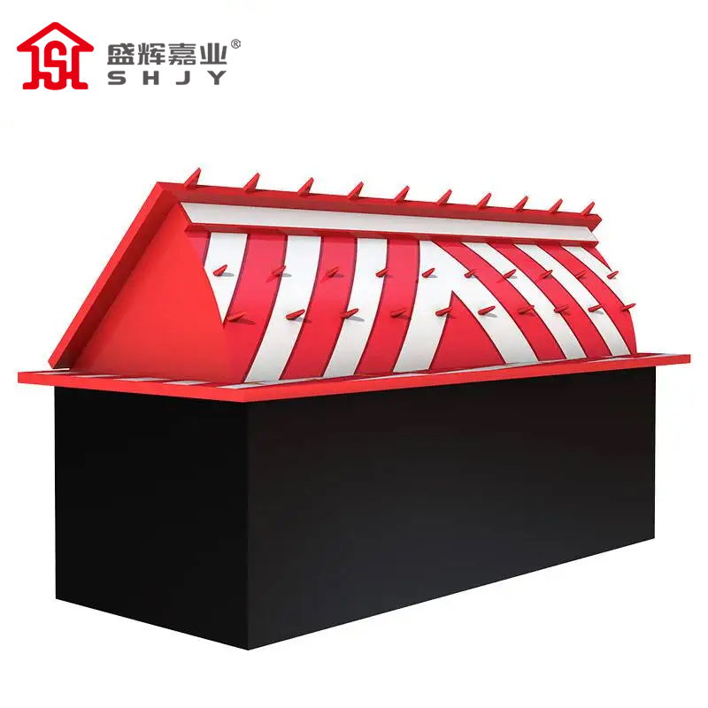 盛辉嘉业 电动液压翻板路障机电动升降带刺道路设施防撞阻车器定制3米起拍高清大图