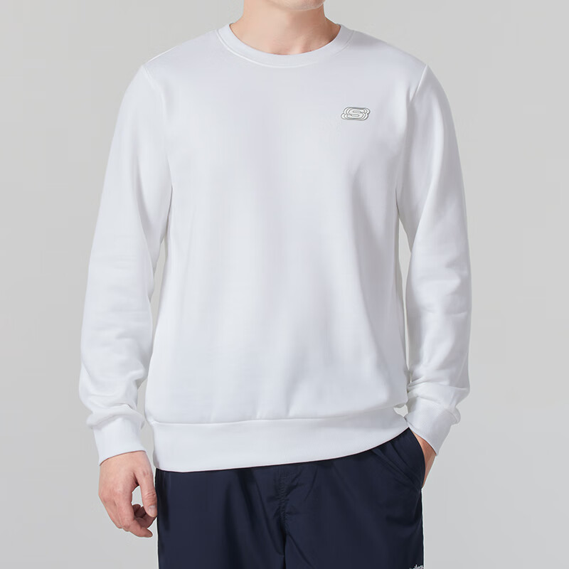 斯凯奇(SKECHERS)男装女装冬季新款运动服时尚潮流舒适户外健身跑步宽松套头衫卫衣