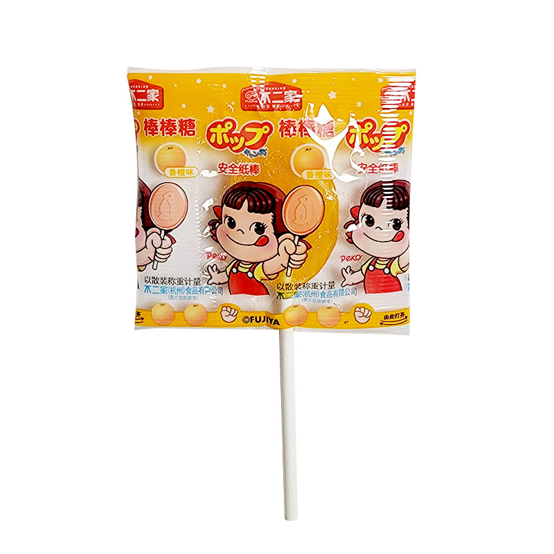 不二家散装果味棒棒糖不二家水果棒棒糖多种水果味混装结婚喜糖500g高清大图