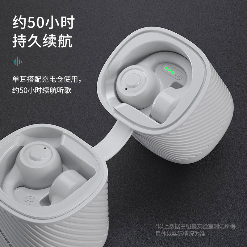 纽曼无线耳机GE12 OWS版黑色气传导夹耳式单双耳挂耳跑步运动防汗水超长待机可接打电话华为苹果安卓通用通话降噪