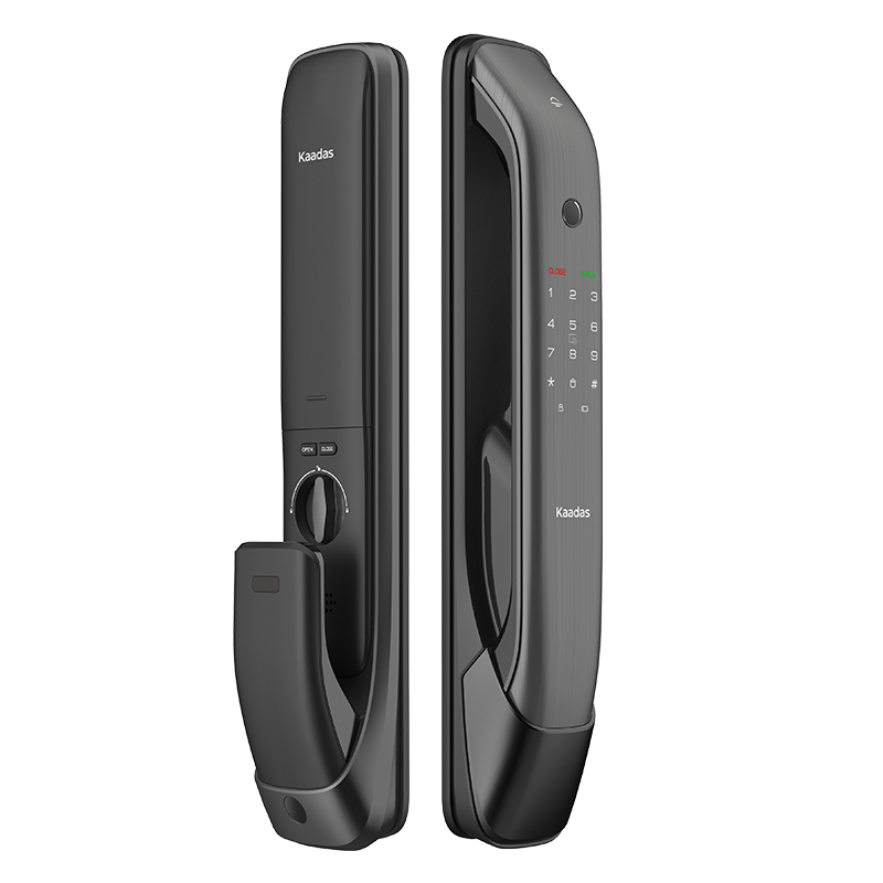 凯迪仕(Kaadas)智能锁K12 星空灰全自动推拉式指纹锁家用防盗门锁磁卡锁电子锁密码锁防猫眼锁WIFI直连
