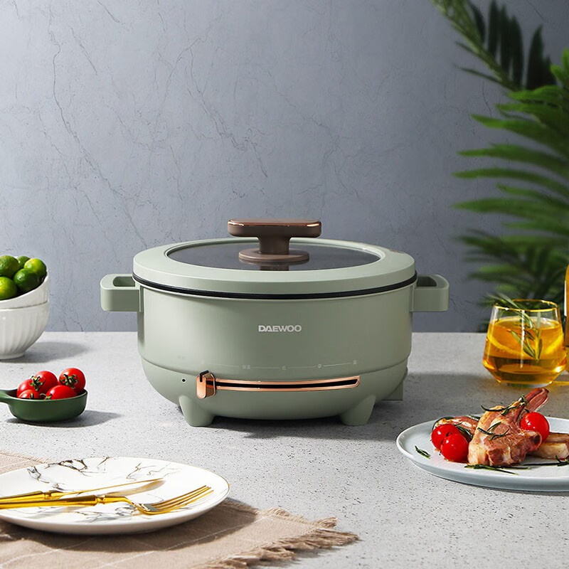 大宇(DAEWOO)DYHG-5036 多功能电火锅 5L大容量家用多用途电煮锅 Jh