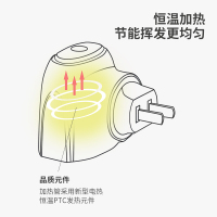 绿之源电蚊香液4液+1器 儿童宝宝家用无线加热器驱蚊液240晚长效防蚊+可旋转插头即插即用无香味烟味
