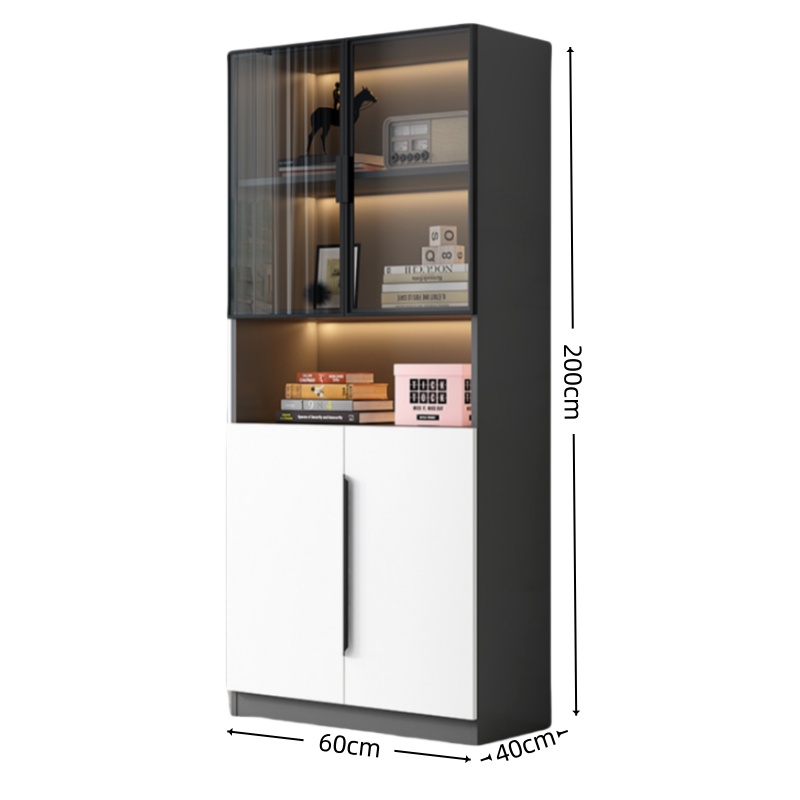 智叶舟资料柜两门60*40*200cm台高清大图