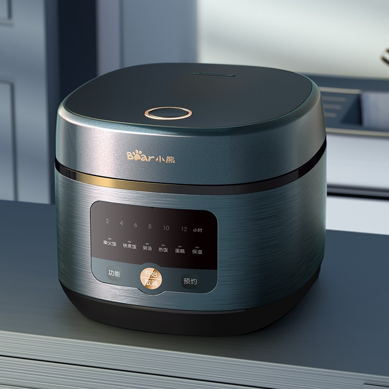 小熊beardfbp50e1电饭煲电饭锅5升大容量家用智能快煮饭视频